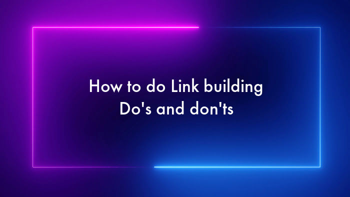 Types of links and how to use link building?